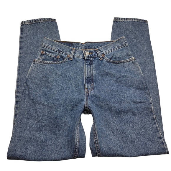 Levi's Denim - Levis 512 Slim Fit Tapered Leg Jeans Blue High Rise Vintage 9M 512-0217